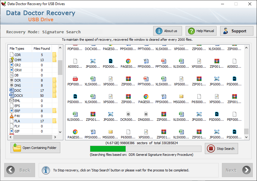 Disk scanning process